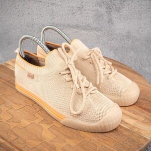 ANACAPRI Women Knit Slip On Sneakers Taupe Lace Up Comfort Shoes 36 EUR 5.5 US